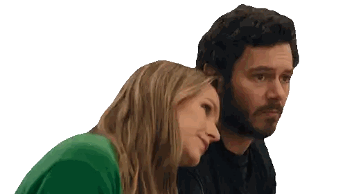 Man and Woman Sitting Together