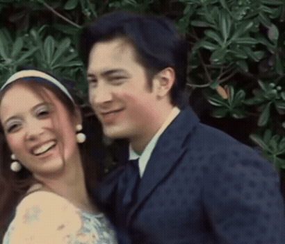 Man and Woman Smiling