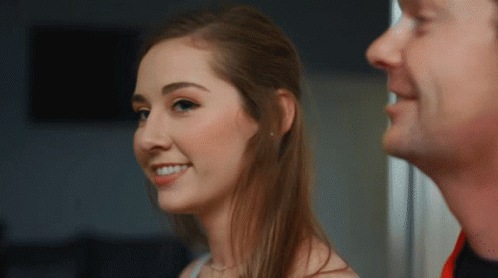 Man And Woman Smiling At Each Other GIF