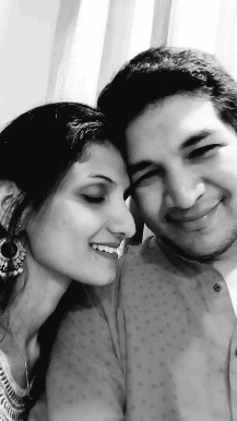 Man and Woman Smiling