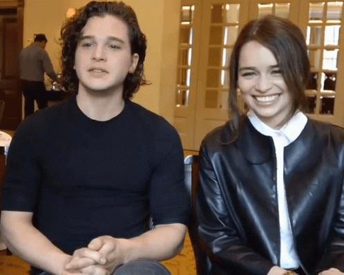Man and Woman Smiling Together