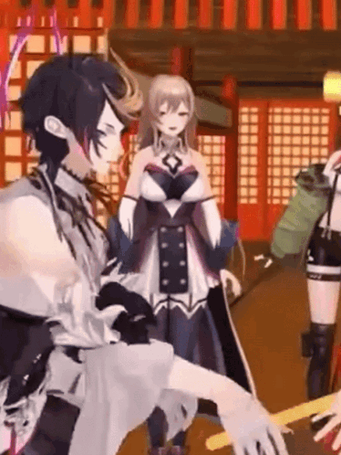 Man And Woman Standing In Room GIF