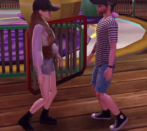 Man and Woman Standing on Wooden Floor