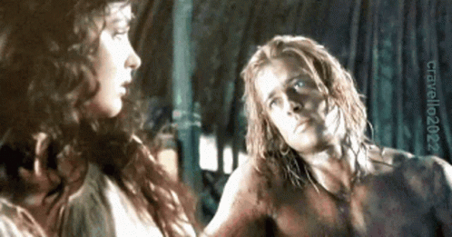Man And Woman Standing Side By Side GIF