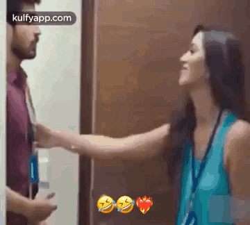 Man And Woman Standing Together GIF