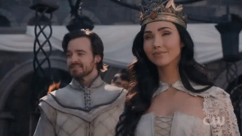 Man And Woman Standing Together, Woman With Crown GIF