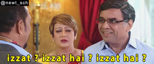 Man and Woman Talking Izzat Hai