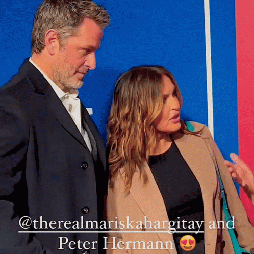 Man and Woman therealmariskahargay and Peter Hermann
