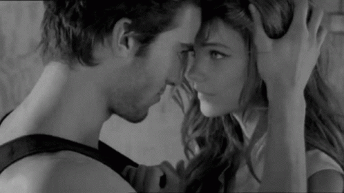 Man And Woman Touching Foreheads GIF