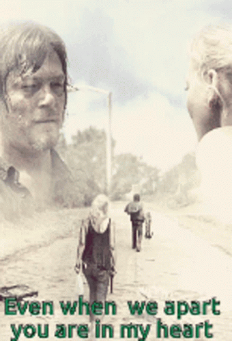 Man And Woman Walking Even When Apart You Are In My Heart GIF