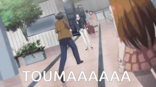 Man And Woman Walking Toumaaaa GIF