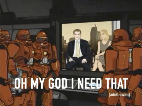 Man and Woman Watching TV Saying Oh My God
