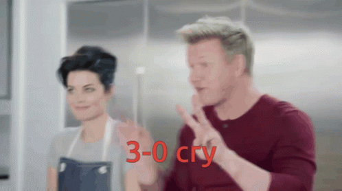 Man and Woman with 3-0 Cry