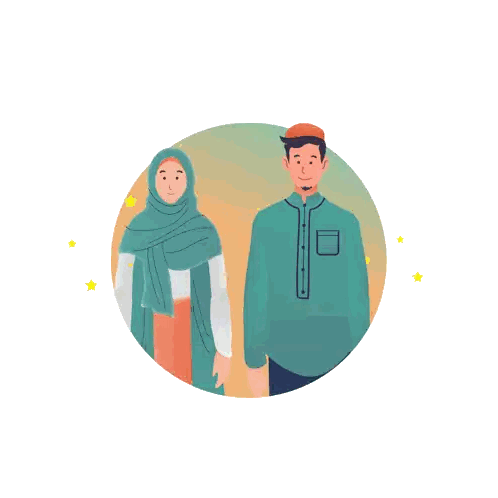 Man and Woman with Assalamualaikum Sahabat
