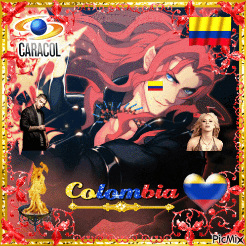 Man and Woman with Colombia