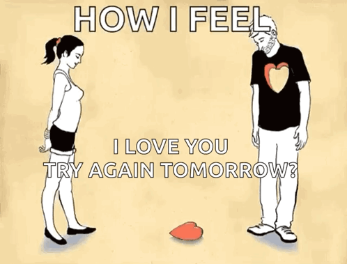 Man and Woman with Love Message