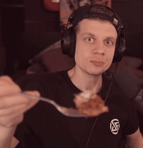 Man Appreciating His Meatloaf GIF