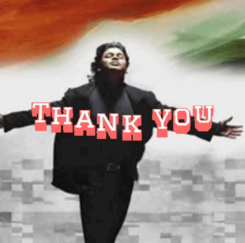 Man Arms Outstretched Thank You Sign