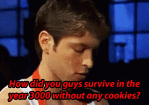 Man Asking About Surviving Without Cookies in 3000