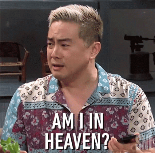 Man Asking Am I In Heaven GIF