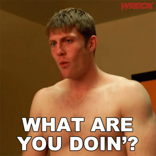 Man Asking What Are You Doing