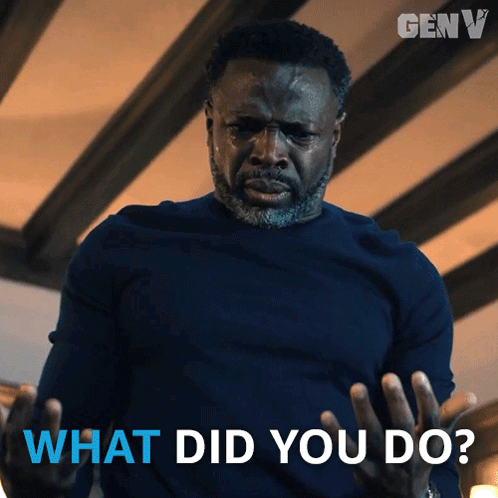 Man Asking What Did You Do GIF