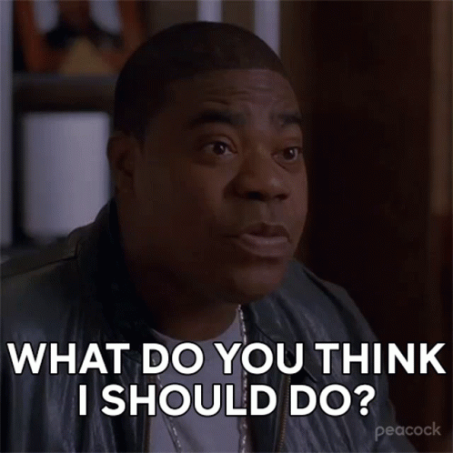 Man Asking What Should I Do
