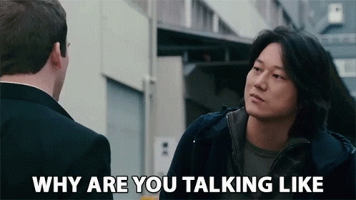 Man Asking Why Are You Talking Like