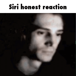 Man Asks Siri For An Honest Reaction GIF