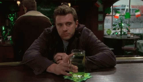 Man at Bar with Beer