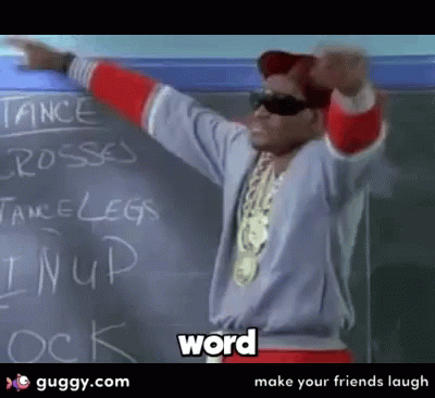 Man At Chalkboard Saying Word GIF