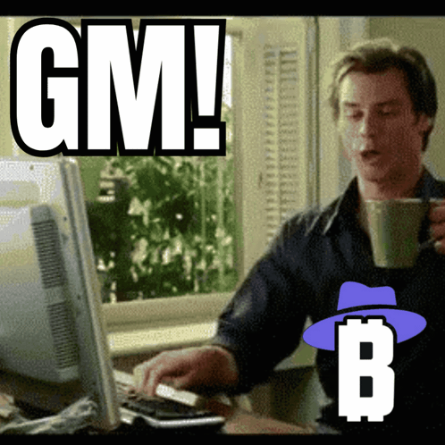 Man at Computer with GM