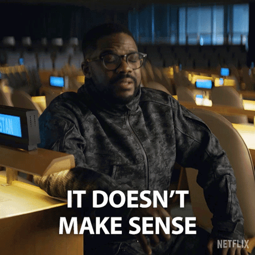Man at Desk Saying It Doesn't Make Sense