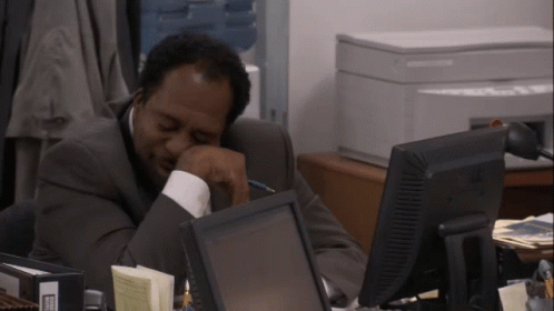 Man at Desk With Dell Monitor
