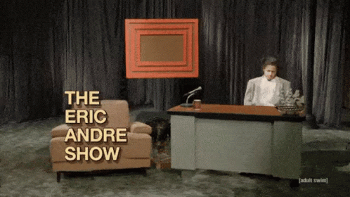 Man at Desk With The Eric Andre Show