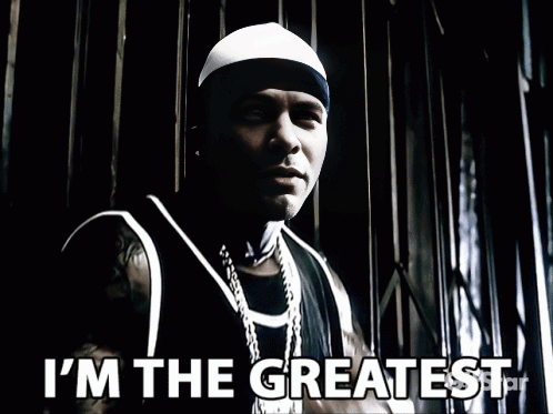 Man at Fence Says I'm the Greatest