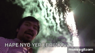 Man At Fireworks Hape Nyo Yer Ebriwan GIF