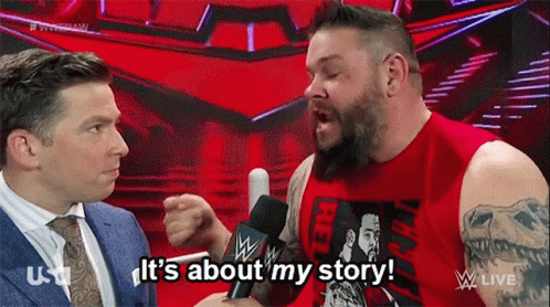Man at Microphone, Another Says My Story