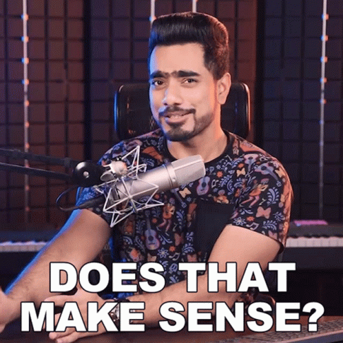 Man at Microphone Does That Make Sense