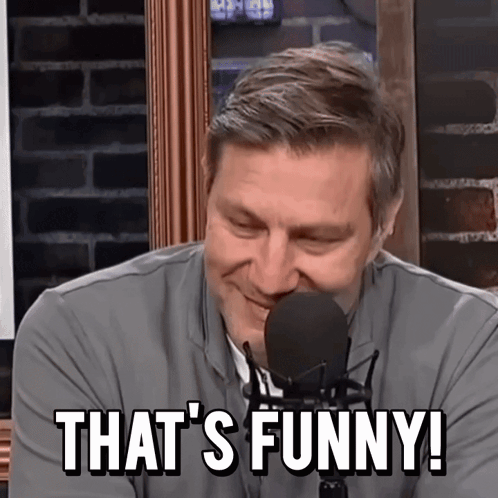 Man At Microphone Saying That's Funny GIF