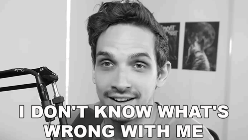 Man At Microphone Says I Don't Know What's Wrong With Me GIF