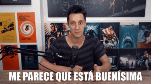 Man at Microphone Says Me Parece Que Esta Buenisma