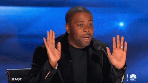 Man at Microphone with #AGT