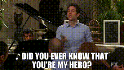 Man At Piano Did You Ever Know That You're My Hero GIF
