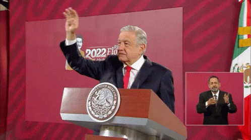 Man at Podium With 2022