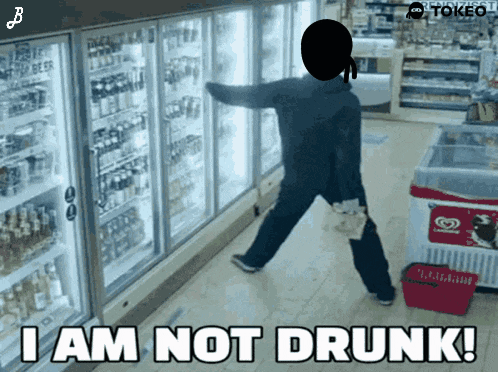 Man At Refrigerator Saying I Am Not Drunk GIF