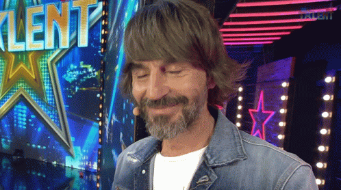 Man At Talent Sign GIF