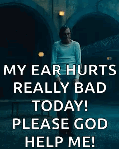 Man at Tunnel Saying My Ear Hurts Please God Help Me