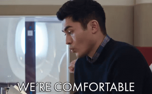 Man at Whiteboard Says We're Comfortable