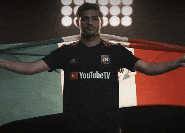 Man Athlete Holds Mexico Flag GIF